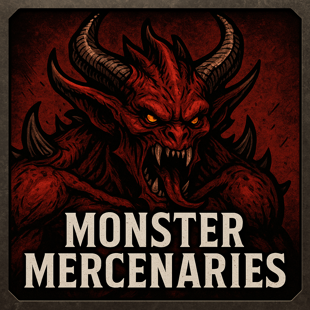 Mecenary Monsters button